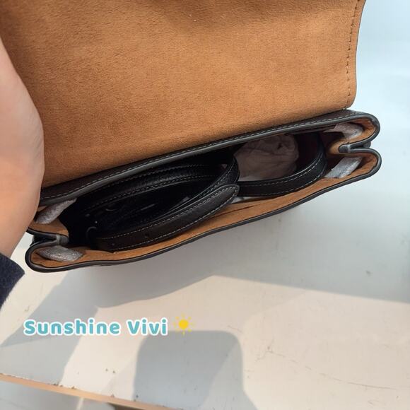 NWT Coach Emory Top Handle Bag Soft pebble leather CCE53 Gunmetal/Black - Picture 5 of 13